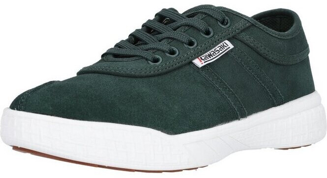 Kawasaki Footwear Suede Sneaker trendy retro design green white
