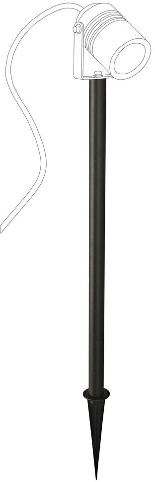 LCD Ground spike in black black