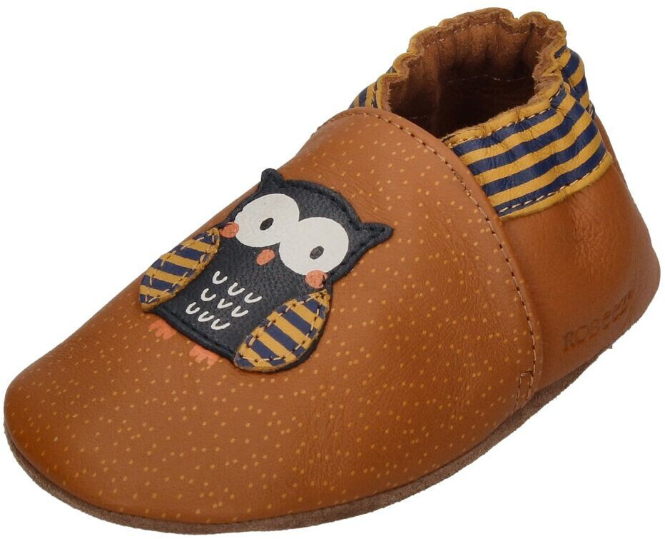 Robeez Owl slippers camel