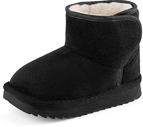 MK MATT KEELY Baby Winter Shoes Kids Boys Girls Snow Plush black