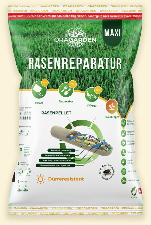 OraGarden Rasenpellets Dürreresistent MAXI 1.4 kg