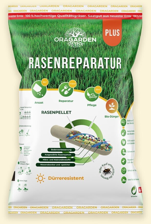 OraGarden Rasenpellets Dürreresistent Plus 1.4 kg