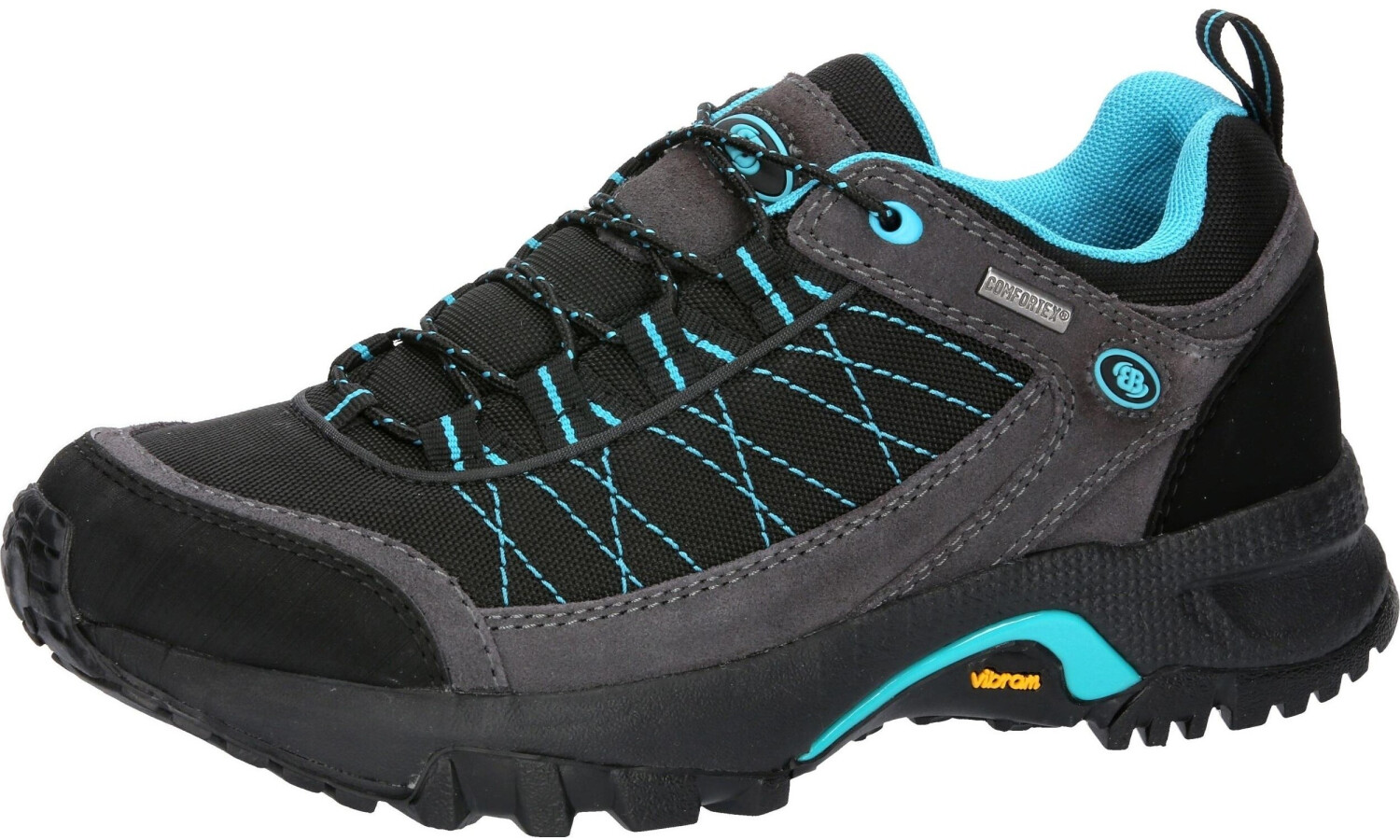 Brütting Mount Egmont Trail Running Shoes black grey turquoise