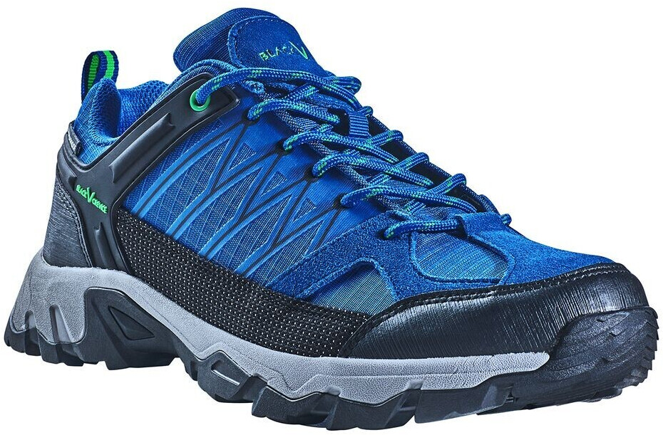 Black Crevice Waterproof low trekking shoes blue green
