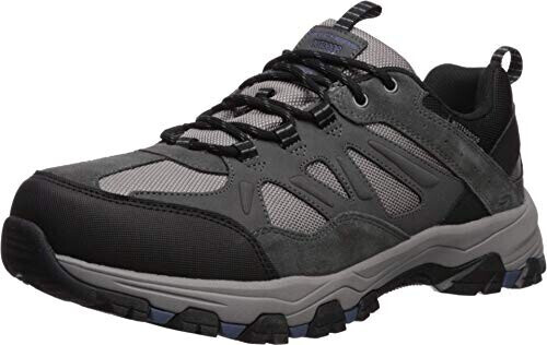 Skechers Selmen-enago Trail Oxford Hiking Shoe grey X-Wide