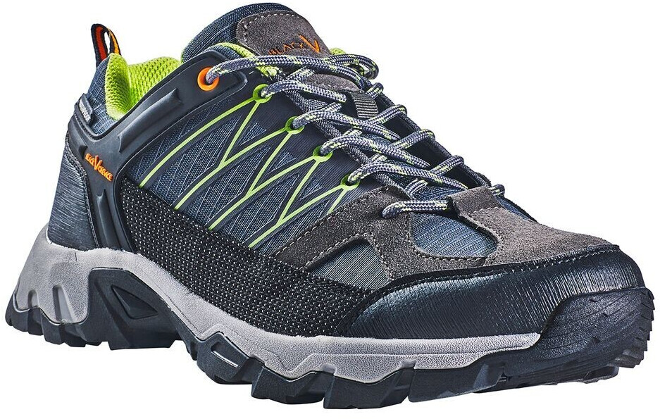 Black Crevice Waterproof low trekking shoes grey green