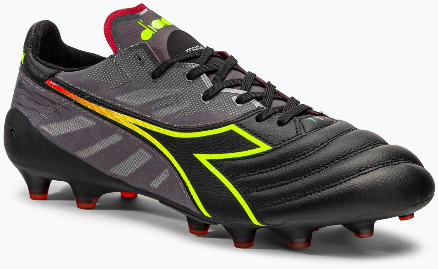 Diadora Brasil Elite Veloce Made in Italy FG (101.178785-FD0136) black/red