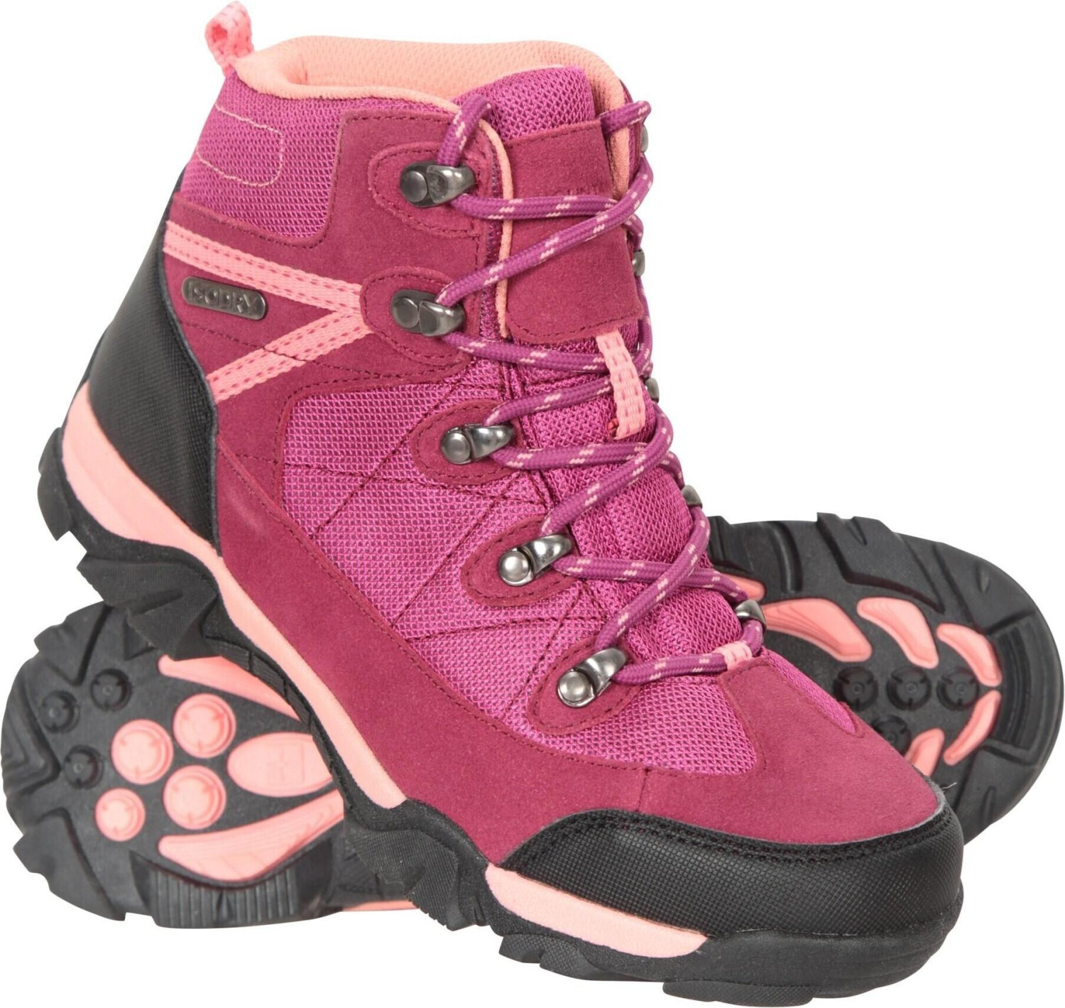 Mountain Warehouse Kids hiking Trail suede MW150 pink