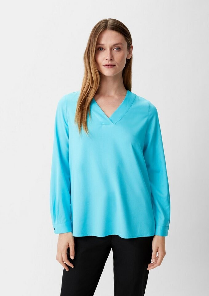 Comma Damen Bluse – Hochwertig, Regelmäßige Passform, Für Den Alltag