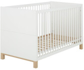 Pack lit bébé avec matelas Mona Blanc 70x140 cm
