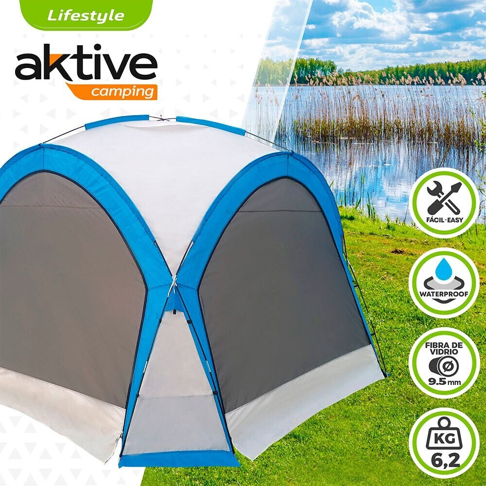 Aktive Camping Zelt Mit Moskitonetz Weiß