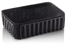 WAS Germany Basket, 28.5 x 18.5 x 8 cm, black powder-coated, metal (1409028)