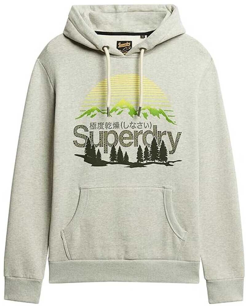 Superdry Code Logo Great Outdoors Graphic Hoodie (M2013146A) gray