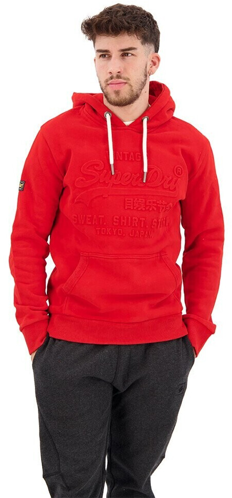 Superdry Embossed Vintage Logo Hoodie (M2013130A) red