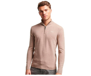 Superdry Essential Embroidered Henley Half Zip Sweater (M6110563A 
