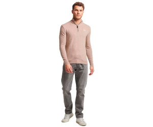 Superdry Essential Embroidered Henley Half Zip Sweater (M6110563A 