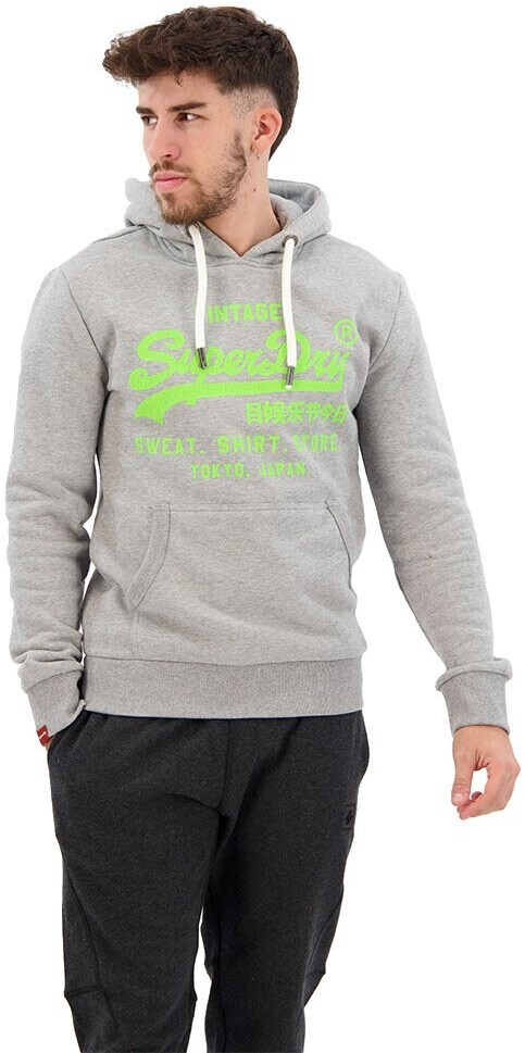 Superdry Neon Vintage Logo Hoodie (M2013391A) grey