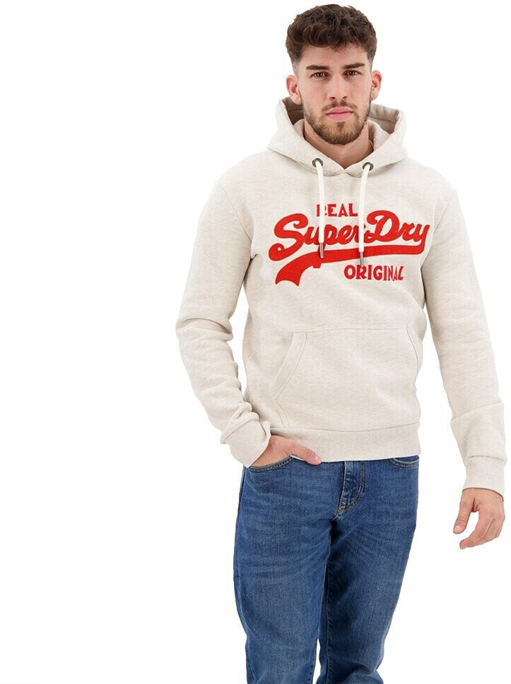 Superdry Soda Pop Vintage Logo Classic Hoodie (M2013387A) beige/white