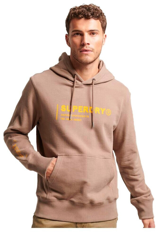 Superdry Utility Sport Logo Loose Hoodie (M2013089A) brown