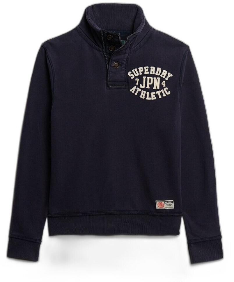 Superdry Vintage Athletic Henley Half Zip Sweatshirt (M2013653A  