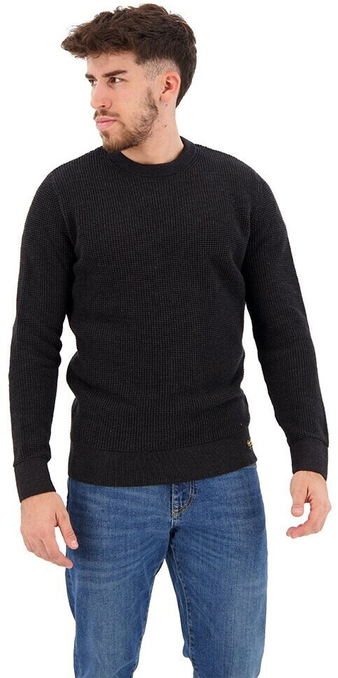 Superdry Textured Crew Neck Sweater (M6110567A) black