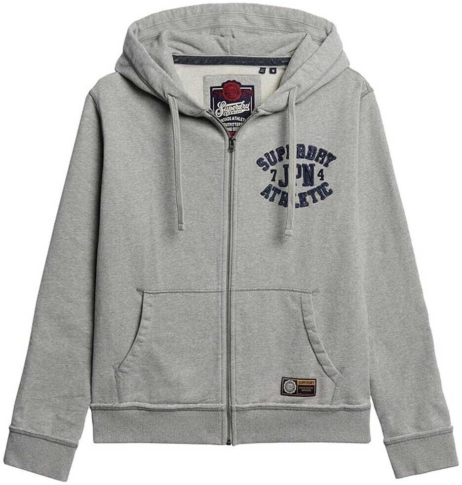 Superdry Vintage Athletic Full Zip Sweatshirt (M2013652A) gray