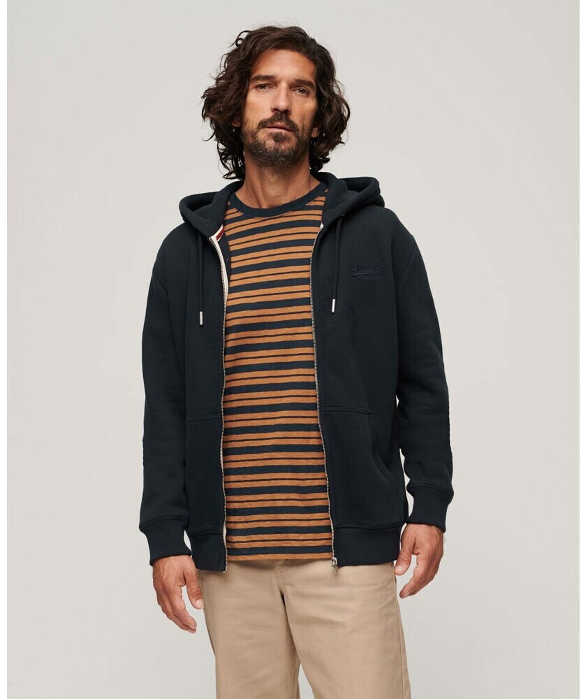 Superdry Essential Logo Full Zip Sweatshirt (M2013116A) eclipse navy