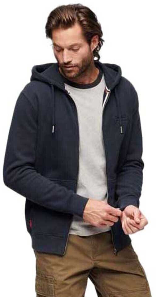 Superdry Essential Logo Full Zip Sweatshirt (M2013116B) blue