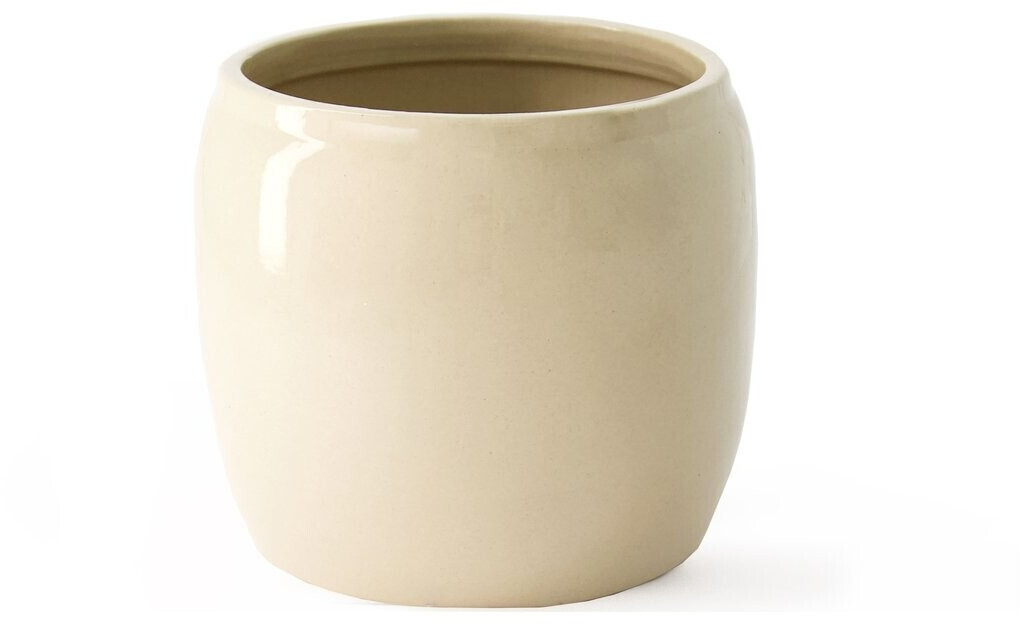 Übertopf Aus Grünblau Glasierter Keramik ø 20 Cm – Mediterraner Blumentopf Ohne Abflussloch, Höhe 19 Cm