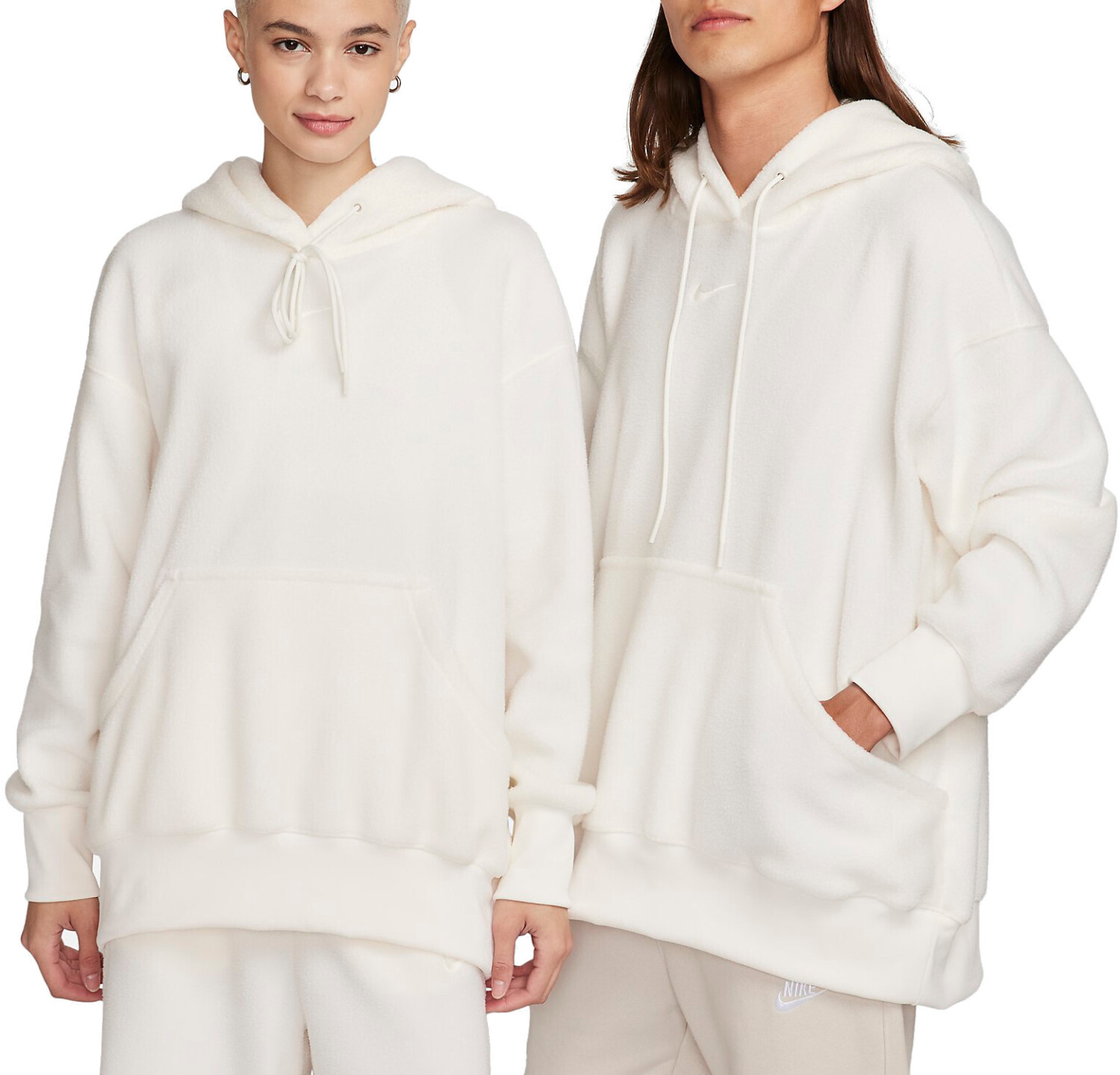 Nike Sportswear Plush Women's Oversized Pullover Hoodie (DQ6840) sail/black
