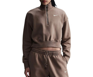 nike womens essential half zip crop sweatshirt