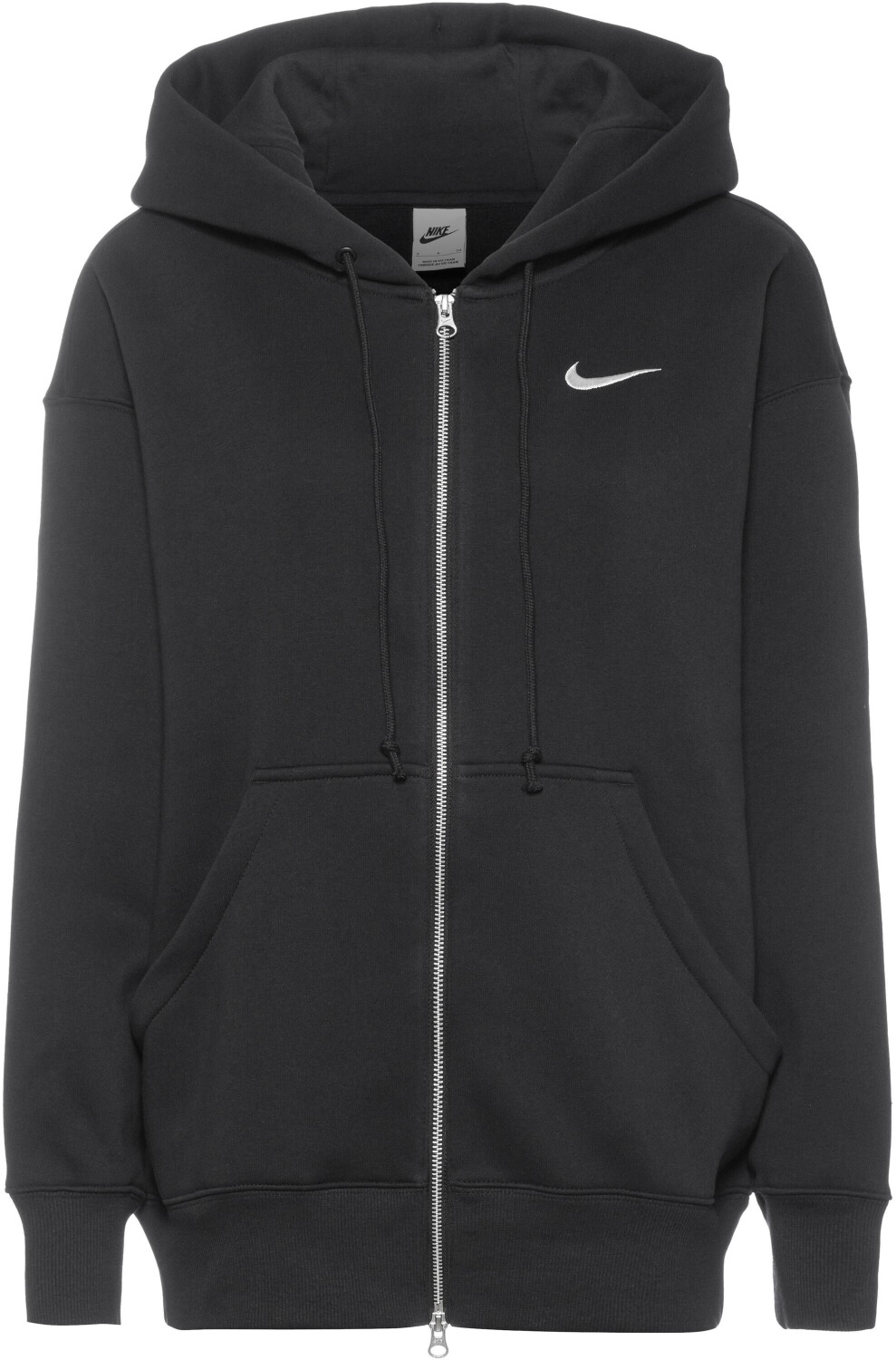 Nike Sportswear Phoenix Fleece Women's Oversized Full-Zip Hoodie (DQ5758) black/sail