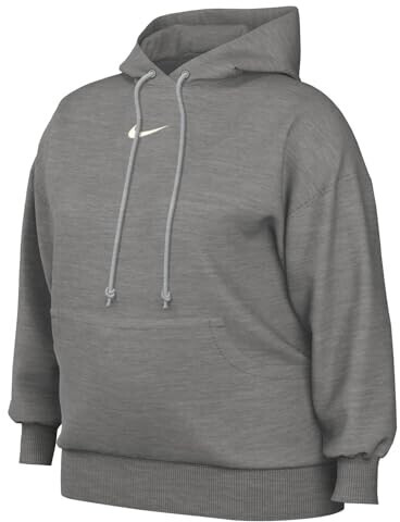 Nike Sportswear Phoenix Fleece Women's Oversized Pullover Hoodie (DV4984) dk grey heather/sail