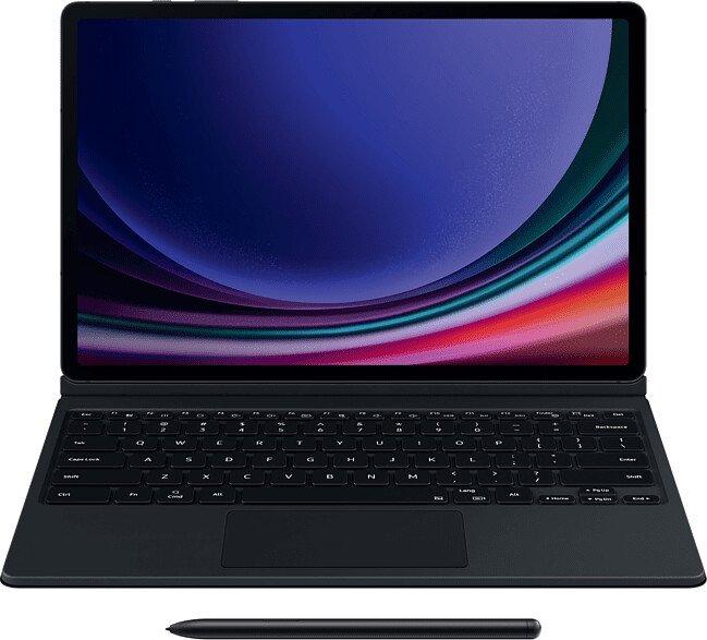 Samsung Galaxy Tab S9+ Book Cover Clavier noir