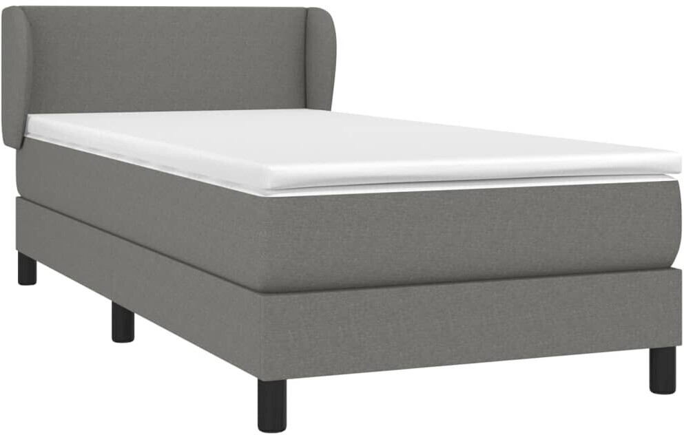 vidaXL Box spring bed with mattress fabric 80x200cm Simple (3126038)
