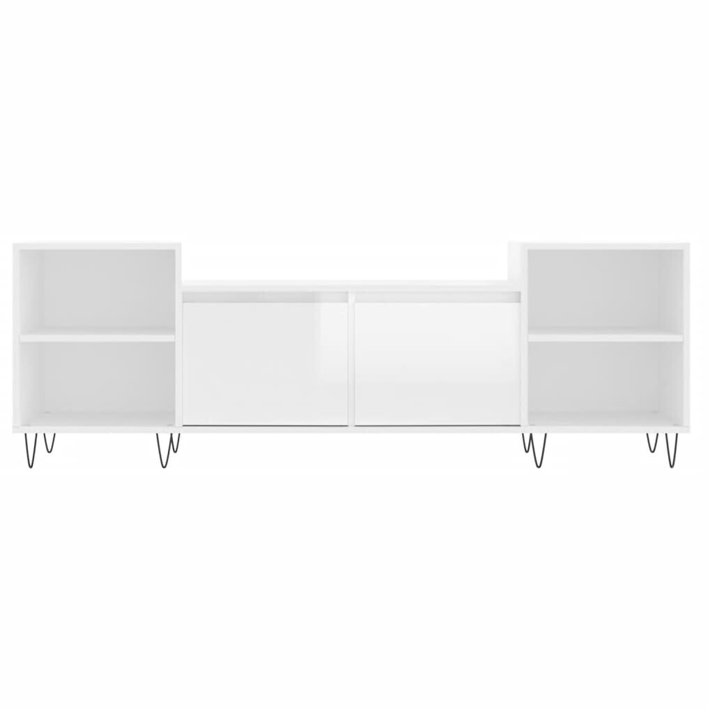 Photos - Mount/Stand VidaXL TV Stand Polished White 160x35x55 cm in Multilayer Wood (831 