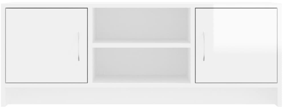 vidaXL TV Stand Multilayer Wood102x30x37,5 cm white gloss (823255)