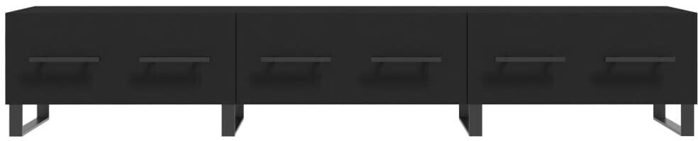 vidaXL TV stand 150x36x30 cm in black plywood (829173)