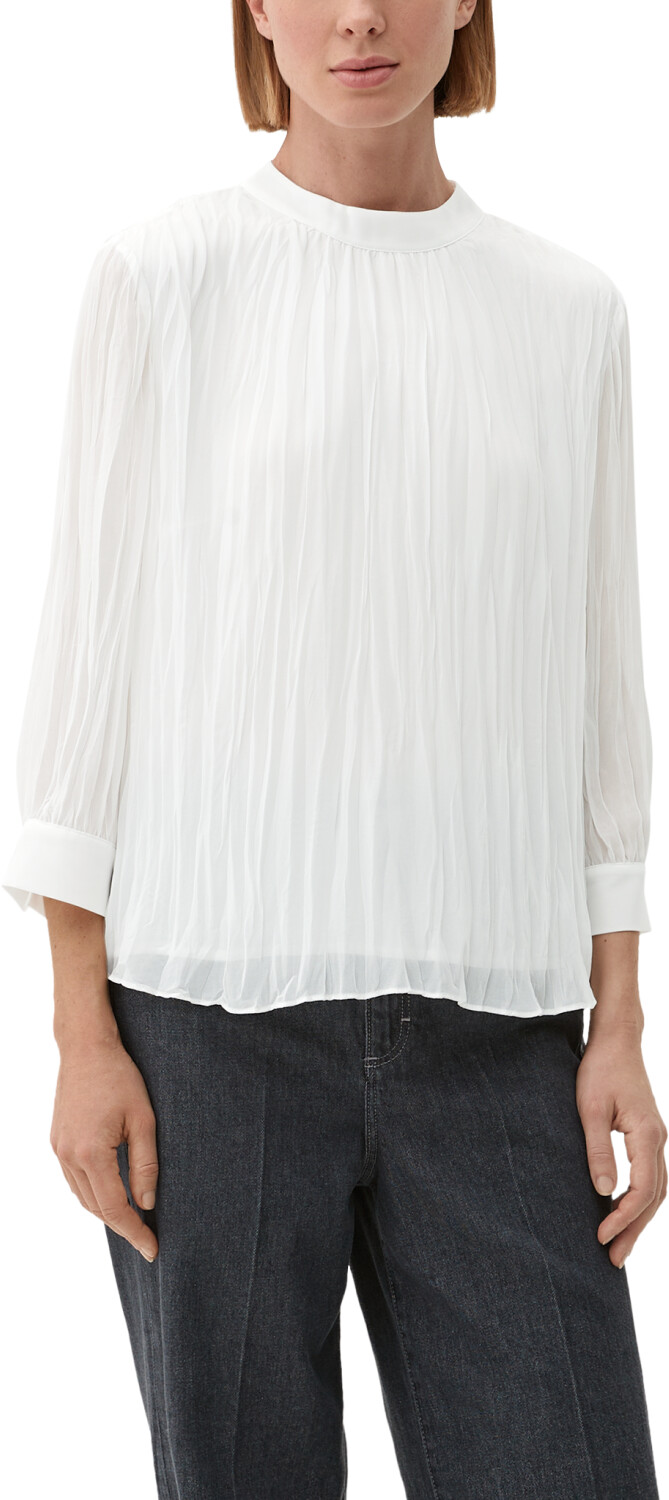 S.Oliver Chiffonbluse mit 3/4-Ärmeln (2129647) beige/weiß ab 21,97 € |  Preisvergleich bei idealo.de