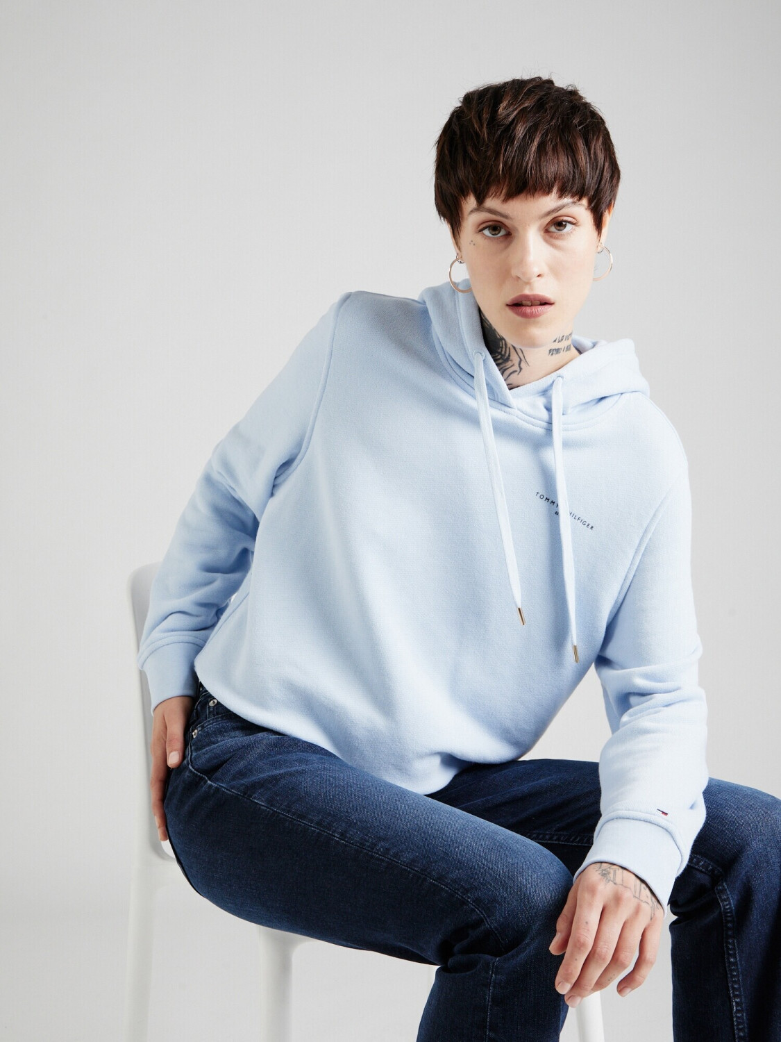 Buy Tommy Hilfiger 1985 Collection Hoodie mit Logo WW0WW40274 breezy blue from 60.00 Today Best Deals on idealo