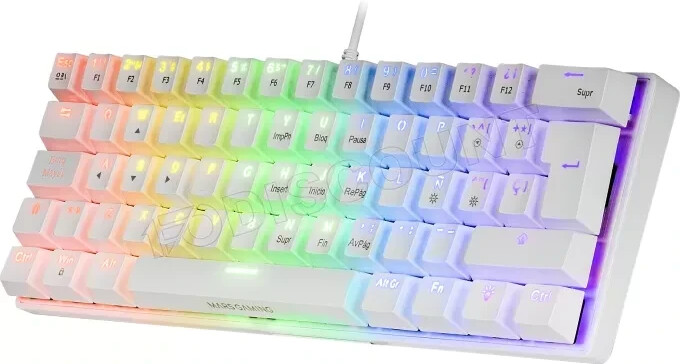Mars Gaming MK60 blanc (Switch Brown) FR