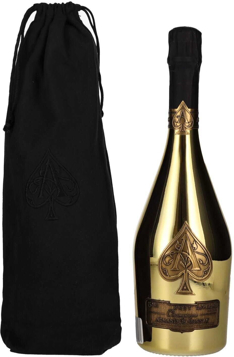 Armand de Brignac Champagne Brut Gold 0,75l In Velvet Bag ab 255,55 € |  Preisvergleich bei