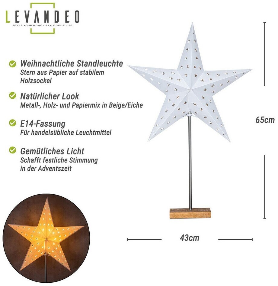 Levandeo® LED Dekoobjekt, 2er Set LED Kürbis Weiß H11cm mit Timer Porzellan Tischdeko