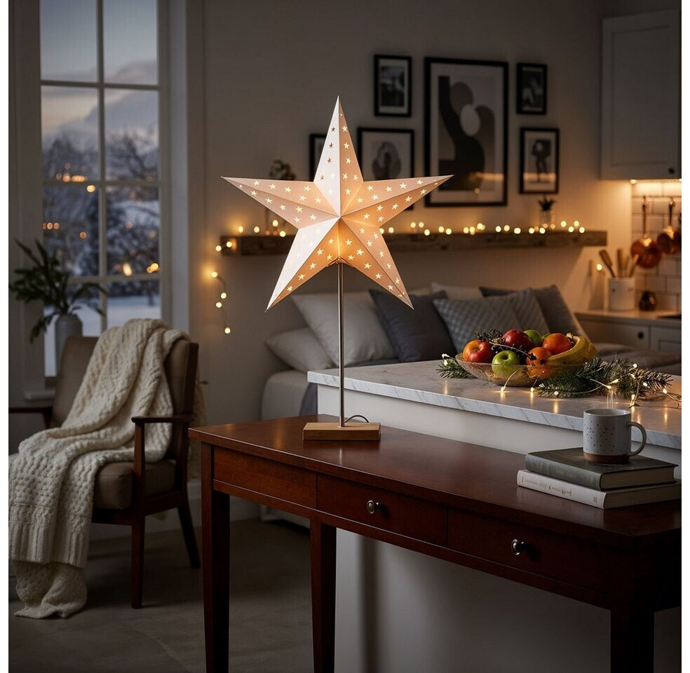 levandeo Set van 2 decoratieve staanders haas blauw