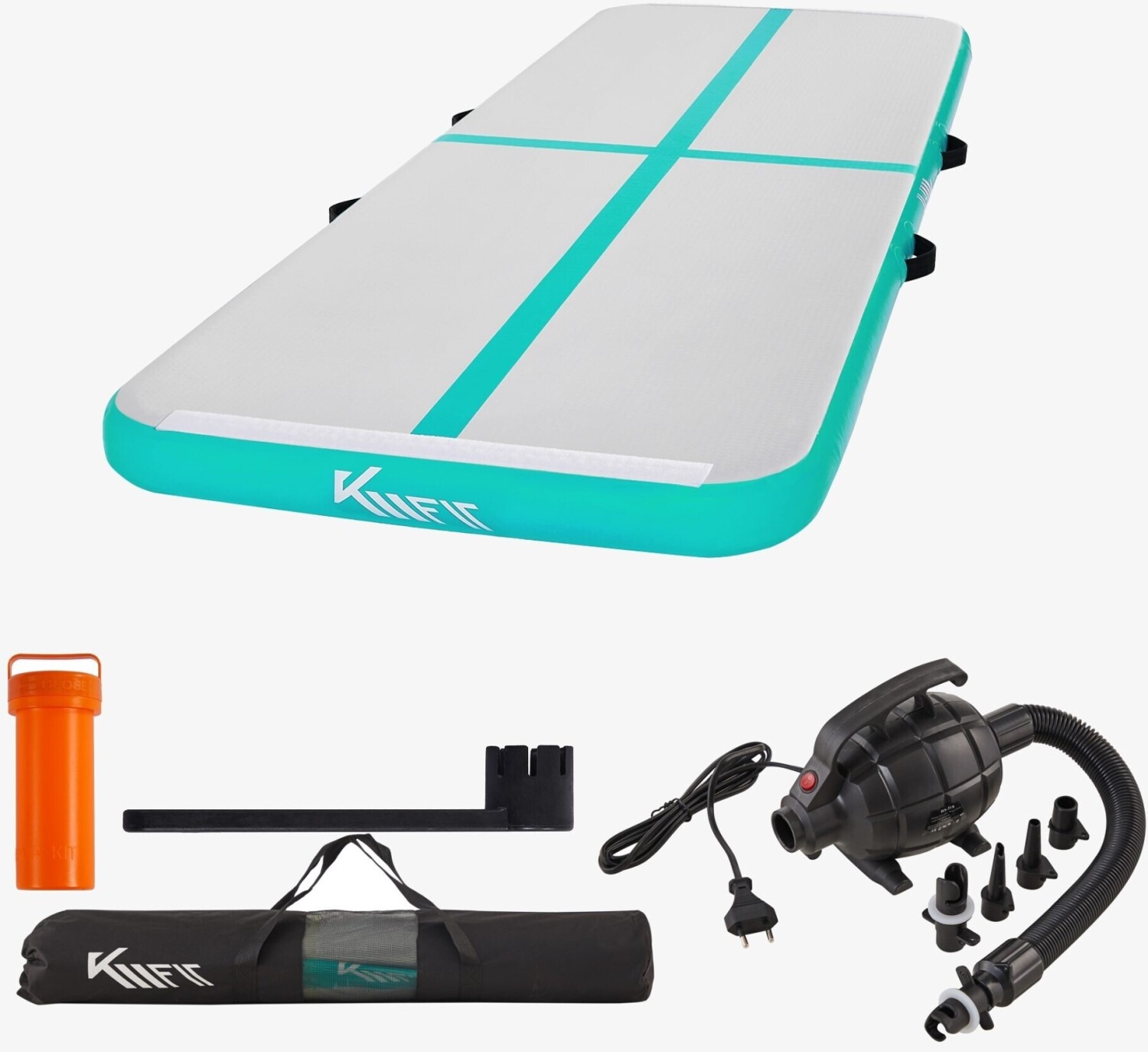 KM Fit Airtrack Training mat 3m Mint green