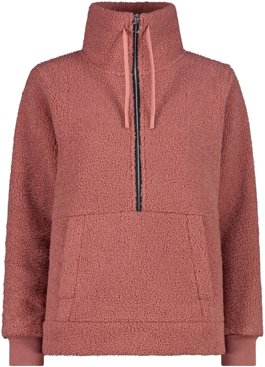CMP Women's Half Zip Sweatshirt in High Loft (32p3806) quarzo