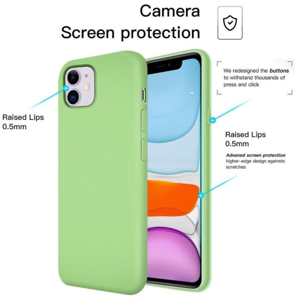 Coolgadget Handyhülle Silikon Colour Series Slim Case für Apple iPhone 11 6,1 Zoll, Hülle weich Handy Cover für iPhone 11 Schutzhülle, Grün, Bild 6