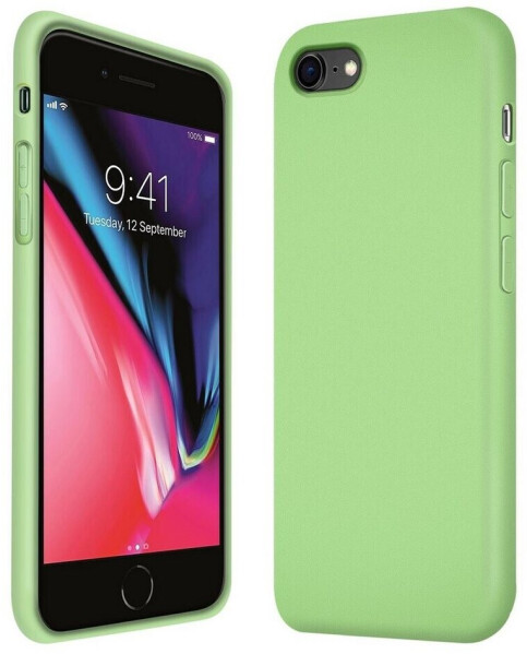 Coolgadget Handyhülle Silikon Colour Series Slim Case für Apple iPhone SE 2. Gen, SE 3. Gen. 4,7 Zoll, Hülle weich Handy Cover für iPhone 7 / 8 / SE 2020 / 2022 Schutzhülle, Grün