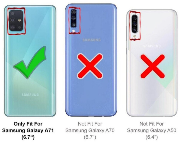 Coolgadget Handyhülle Anti Shock Rugged Case für Samsung Galaxy A71 6,7 Zoll, Slim Cover Kantenschutz Schutzhülle für Samsung A71 Hülle Transparent, Bild 7