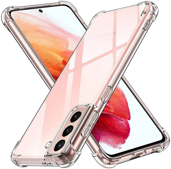 Coolgadget Handyhülle Anti Shock Rugged Case für Samsung Galaxy S22 6,1 Zoll, Slim Cover Kantenschutz Schutzhülle für Samsung S22 Hülle Transparent